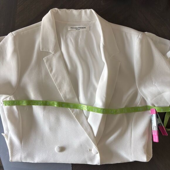 Amanda Uprichard White Mini Dress Elegant and Chic - Picture 14 of 16